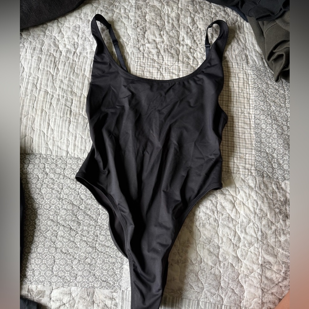 Skims swoop neck one piece